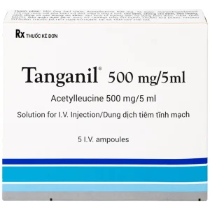 Thuốc tiêm Tanganil 500mg/5ml Pierre Fabre điều trị triệu chứng các cơn chóng mặt (1 vỉ x 5 ống x 25ml)