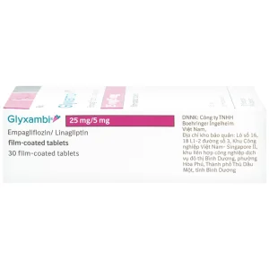 Thuốc Glyxambi 25mg/5mg Boehringer điều trị đái tháo đường típ 2 (3 vỉ x 10 viên)