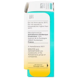 Thuốc hít Breztri 160/7.2/5mcg Astrazeneca giảm co thắt phế quản cấp tính (120 liều)