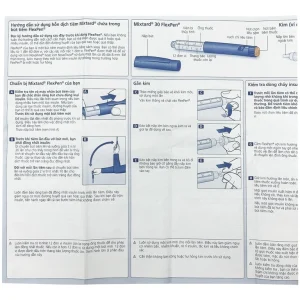 Bút tiêm Mixtard 30 Flexpen 100 IU/ml Novo Nordisk điều trị bệnh đái tháo đường (5 cây x 3ml)