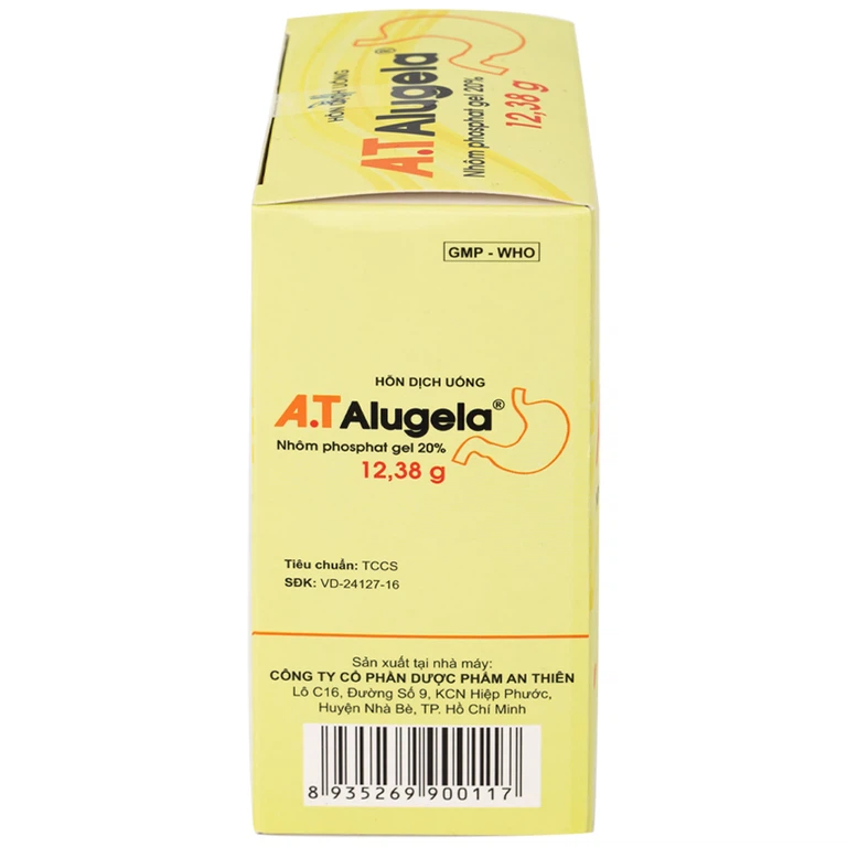 Hỗn dịch thuốc A.T Alugela An Thiên điều trị viêm thực quản, viêm dạ dày cấp và mạn tính (26 gói x 20g)