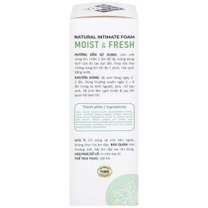 Dung dịch vệ sinh phụ nữ dạng bọt Daily Lady Moist And Fresh vệ sinh cơ quan sinh dục, khử mùi hôi (100ml)