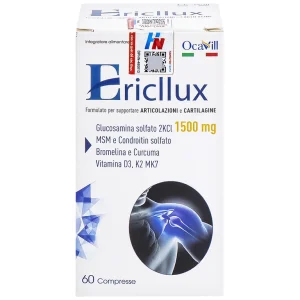 Viên uống Ericllux Ocavill hỗ trợ tăng tiết dịch khớp, giúp khớp vận động linh hoạt (60 viên)