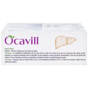 Viên uống Ocavill hỗ trợ tăng cường chức năng gan, giải độc gan, bảo vệ gan (4 vỉ x 15 viên)