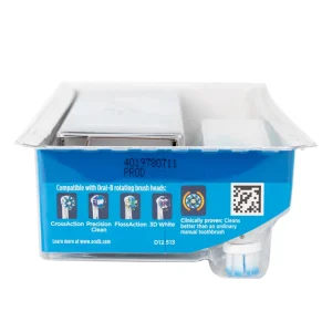 Bàn chải điện Oral-B Vitality Ultrathin D12.513 giúp làm sạch mảng bám trên răng, loại bỏ các vết ố răng