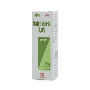Thuốc nhỏ mắt, nhỏ mũi Natri Clorid 0,9% Pharmedic hỗ trợ rửa mắt, rửa mũi, phụ trị nghẹt mũi, sổ mũi (10ml)