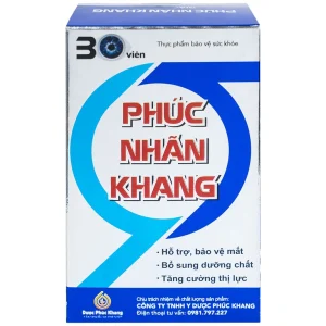 Viên bổ mắt cao cấp Phúc Nhãn Khang hỗ trợ giúp tăng cường thị lực (1 lọ x 30 viên)