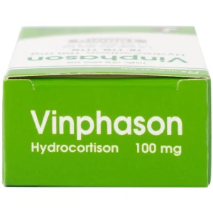 Thuốc tiêm Vinphason 100mg Vinphaco điều trị lupus ban đỏ hệ thống, hồng ban đa dạng nặng (1 lọ + 1 ống)