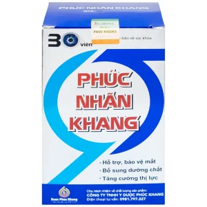 Viên bổ mắt cao cấp Phúc Nhãn Khang hỗ trợ giúp tăng cường thị lực (1 lọ x 30 viên)