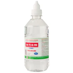 Cồn 70 độ Vĩnh Phúc dùng để diệt khuẩn dụng cụ y tế, bề mặt trong y tế (500ml)