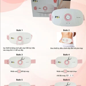 Máy mát xa bụng Fuji PG-2507 hỗ trợ làm ấm đều toàn thân, mang lại cảm giác dễ chịu cho cơ thể