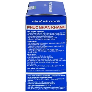 Viên bổ mắt cao cấp Phúc Nhãn Khang hỗ trợ giúp tăng cường thị lực (1 lọ x 30 viên)