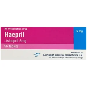 Thuốc Haepril 5mg Đại Bắc điều trị tăng huyết áp, suy tim, nhồi máu cơ tim (4 vỉ x 14 viên)