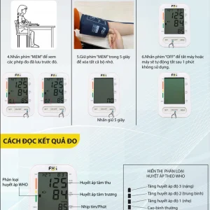 Máy đo huyết áp bắp tay Fuji PG-800B18 hỗ trợ đo huyết áp