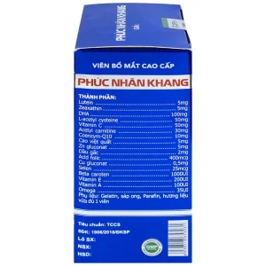 Viên bổ mắt cao cấp Phúc Nhãn Khang hỗ trợ giúp tăng cường thị lực (1 lọ x 30 viên)