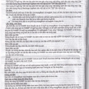 Thuốc Glyxambi 25mg/5mg Boehringer điều trị đái tháo đường típ 2 (3 vỉ x 10 viên)