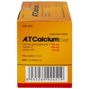 Dung dịch uống A.T Calcium Cort An Thiên bổ sung vitamin và khoáng chất cho cơ thể (30 ống x 10ml)