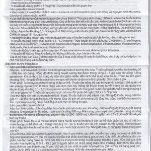 Thuốc Agimdogyl Agimexpharm điều trị nhiễm trùng răng miệng cấp tính, mạn tính (2 vỉ x 10 viên)