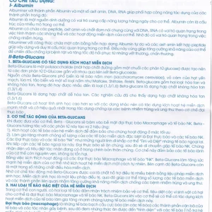 Viên uống Albuglucan Pharmaxx INC hỗ trợ tăng cường sức đề kháng (6 vỉ x 10 viên)