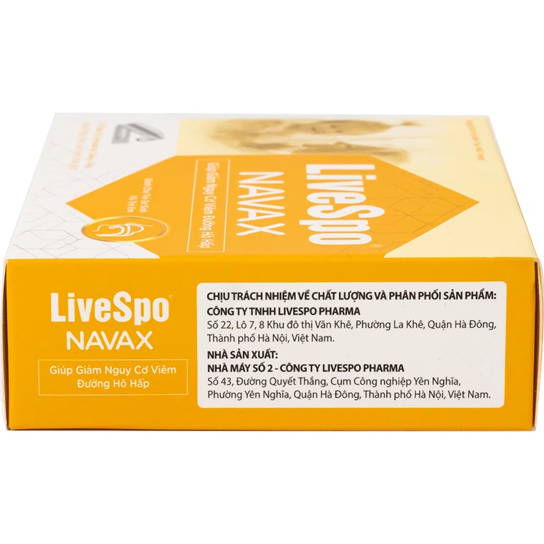 Dung dịch vệ sinh tai, mũi, họng Livespo Navax 5ml giảm sổ mũi, viêm tai, viêm xoang (5 ống và 1 bình nhỏ giọt)