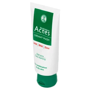 Kem rửa mặt ngăn ngừa mụn Acnes Creamy Wash Rohto dành cho da nhờn, da hỗn hợp (100g)