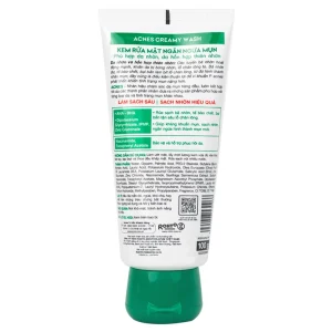Kem rửa mặt ngăn ngừa mụn Acnes Creamy Wash Rohto dành cho da nhờn, da hỗn hợp (100g)