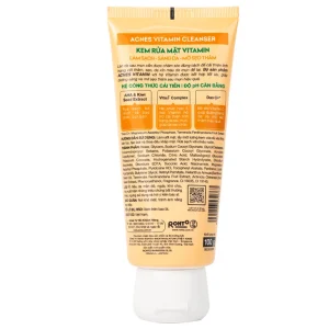 Kem rửa mặt Acnes Vitamin Cleanser Rohto phục hồi làn da sau mụn, mờ sẹo và giảm nhanh thâm mụn (100g)
