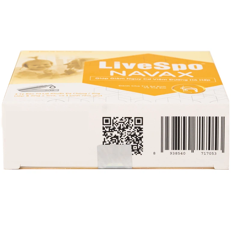 Dung dịch vệ sinh tai, mũi, họng Livespo Navax 5ml giảm sổ mũi, viêm tai, viêm xoang (5 ống và 1 bình nhỏ giọt)