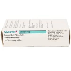 Thuốc Glyxambi 10mg/5mg Boehringer điều trị đái tháo đường típ 2 (3 vỉ x 10 viên)