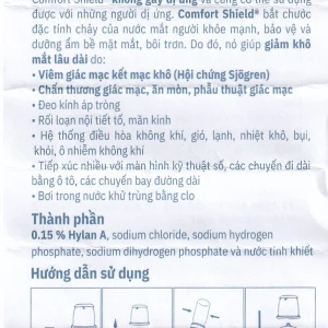 Dung dịch nhỏ mắt Comfort Shield MDS 10ml I.com giảm khô mắt do viêm giác mạc kết mạc khô