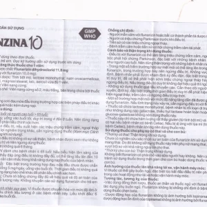 Thuốc Bezina 10 Mediplantex điều trị dự phòng cơn đau nửa đầu (6 vỉ x 10 viên)