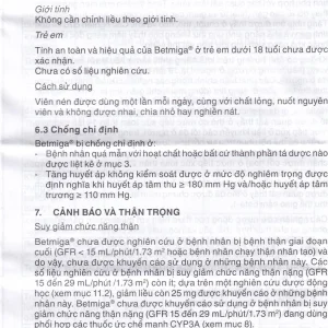 Thuốc Betmiga 50mg Astellas điều trị triệu chứng tiểu gấp (3 vỉ x 10 viên)