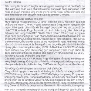 Thuốc Betmiga 50mg Astellas điều trị triệu chứng tiểu gấp (3 vỉ x 10 viên)