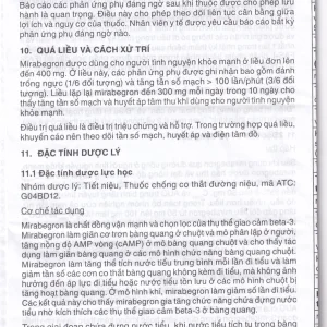 Thuốc Betmiga 50mg Astellas điều trị triệu chứng tiểu gấp (3 vỉ x 10 viên)