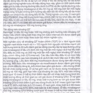 Thuốc Betmiga 50mg Astellas điều trị triệu chứng tiểu gấp (3 vỉ x 10 viên)