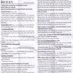 Thuốc BiviVen 600mg Reliv hỗ trợ cải thiện triệu chứng suy tuần hoàn tĩnh mạch bạch huyết (3 vỉ x 10 viên)
