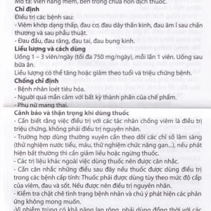 Thuốc Clonicap 250mg CPC1HN điều trị viêm khớp dạng thấp, đau cơ (2 vỉ x 15 viên)