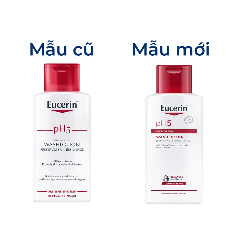 Sữa tắm Eucerin pH5 WashLotion Preserves Skin Resilience dành cho da nhạy cảm (200ml)
