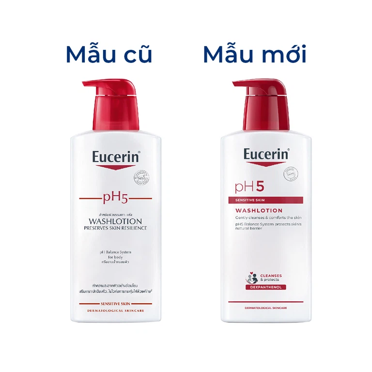 Sữa tắm Eucerin pH5 WashLotion Preserves Skin Resilience dành cho da nhạy cảm (400ml)