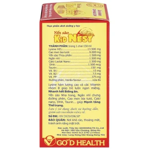 Yến sào Kid Nest Good Health giúp trẻ nhanh hết biếng ăn, ngủ ngon, tăng thể trạng (150ml)