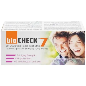 Que thử phát hiện ngày rụng trứng Bio Check cho kết quả trong 5 - 10 phút (7 cái)