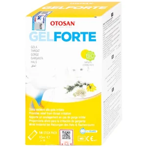 Gel Otosan Throat Gel Forte 10ml điều trị viêm họng cấp tính (14 gói)