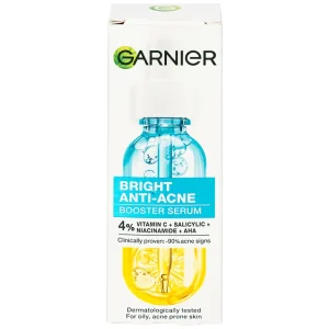 Dưỡng chất giảm mụn sáng da Garnier Skin Naturals Bright Complete Anti-acne Booster Serum (30ml)