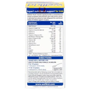 Siro WellKid Multi-Vitamin Liquid bổ sung vitamin, khoáng chất cho trẻ em (150ml)