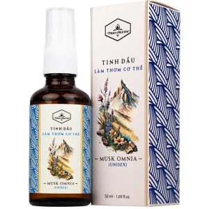 Tinh dầu Musk Omnia Thảo Nguyên 50ml làm thơm cơ thể, chống vi khuẩn gây mùi