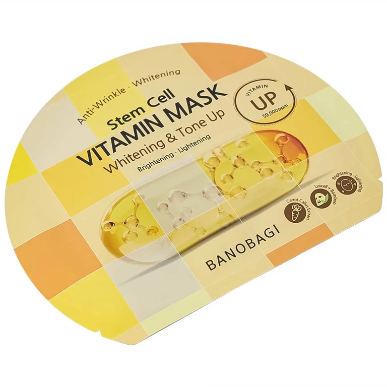 Mặt nạ Banobagi stem cell vitamin mask whitening & tone up hỗ trợ cấp ẩm, dưỡng sáng da và nâng tông (30g)