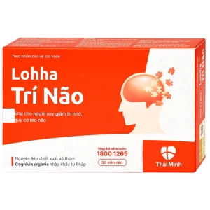 Viên uống Lohha Trí Não Thái Minh điều trị và phòng ngừa các bệnh suy giảm trí tuệ (3 vỉ x 10 viên)