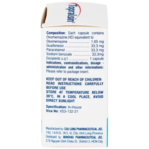 Thuốc Topralsin Benovas điều trị triệu chứng ho khan, ho do dị ứng và kích ứng (24 viên)