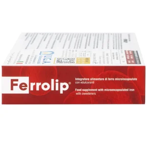 Sắt Ferrolip Uga hỗ trợ tạo hồng cầu, giúp giảm nguy cơ thiếu máu do thiếu sắt (20 gói)
