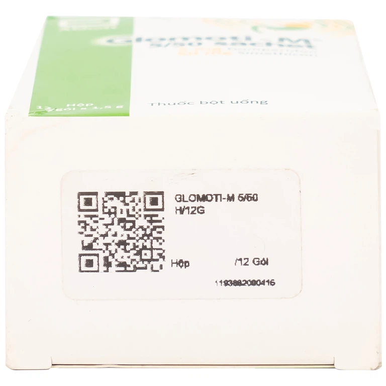 Bột Glomoti-M Glomed điều trị triệu chứng buồn nôn (12 gói x 1.5g)